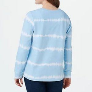 Denim Co Tiedye French Terry Sweatshirt 